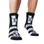 Disney The Mandalorian Fluffy Socks, Baby Yoda Mens Slipper Socks, Warm Knitted Socks - Get Trend