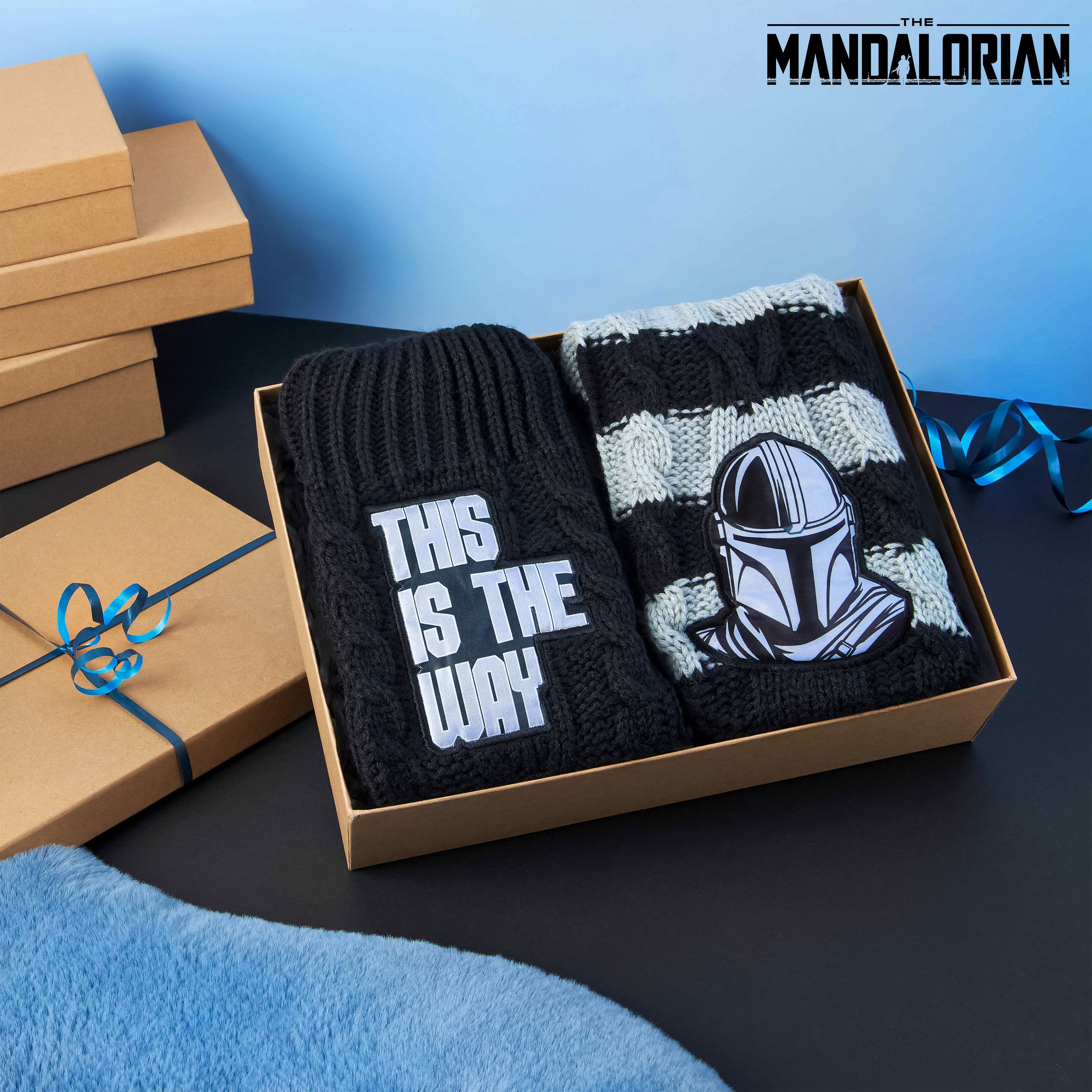 Disney The Mandalorian Fluffy Socks, Baby Yoda Mens Slipper Socks, Warm Knitted Socks - Get Trend