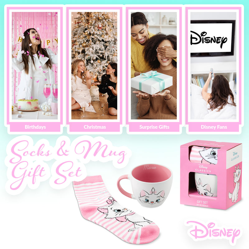 Disney Mug and Socks Gift Set - Lilo and Stitch Gifts - Marie - Get Trend