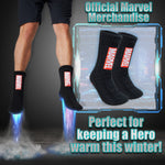 Marvel Fluffy Socks, Mens Slipper Socks, Black Panther Thor Warm Knitted Socks - Get Trend