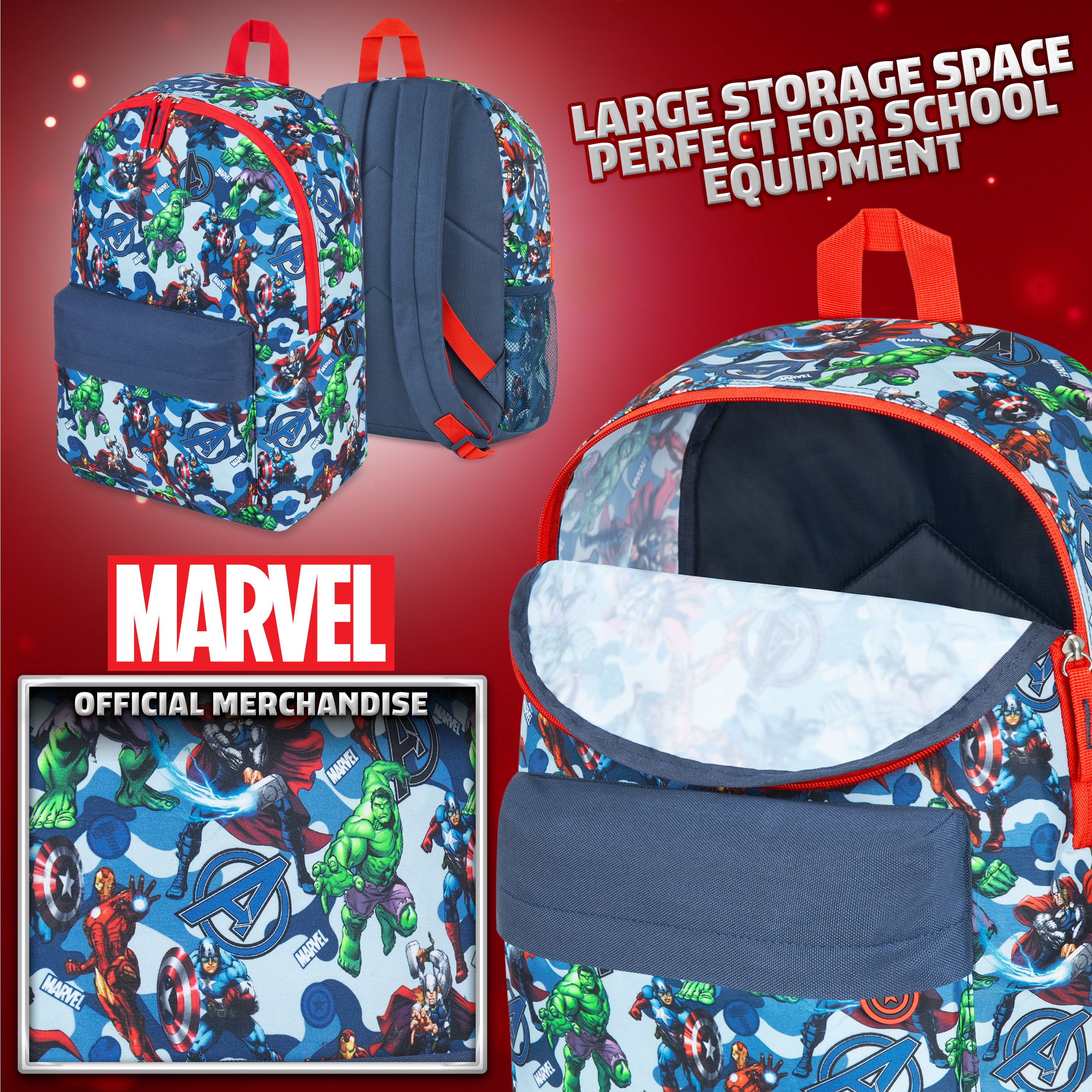 Marvel Avengers School Bag, Backpack for Boys Teenagers, Marvel Gifts Boys Teens - Get Trend