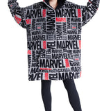 Marvel Oversized Blanket Hoodie Kids Avengers -All Over Print - Get Trend