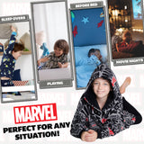 Marvel Oversized Blanket Hoodie Kids Avengers -All Over Print - Get Trend