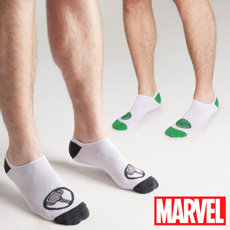 Marvel Men's Socks 5 Pack Avengers Women and Teenagers, White