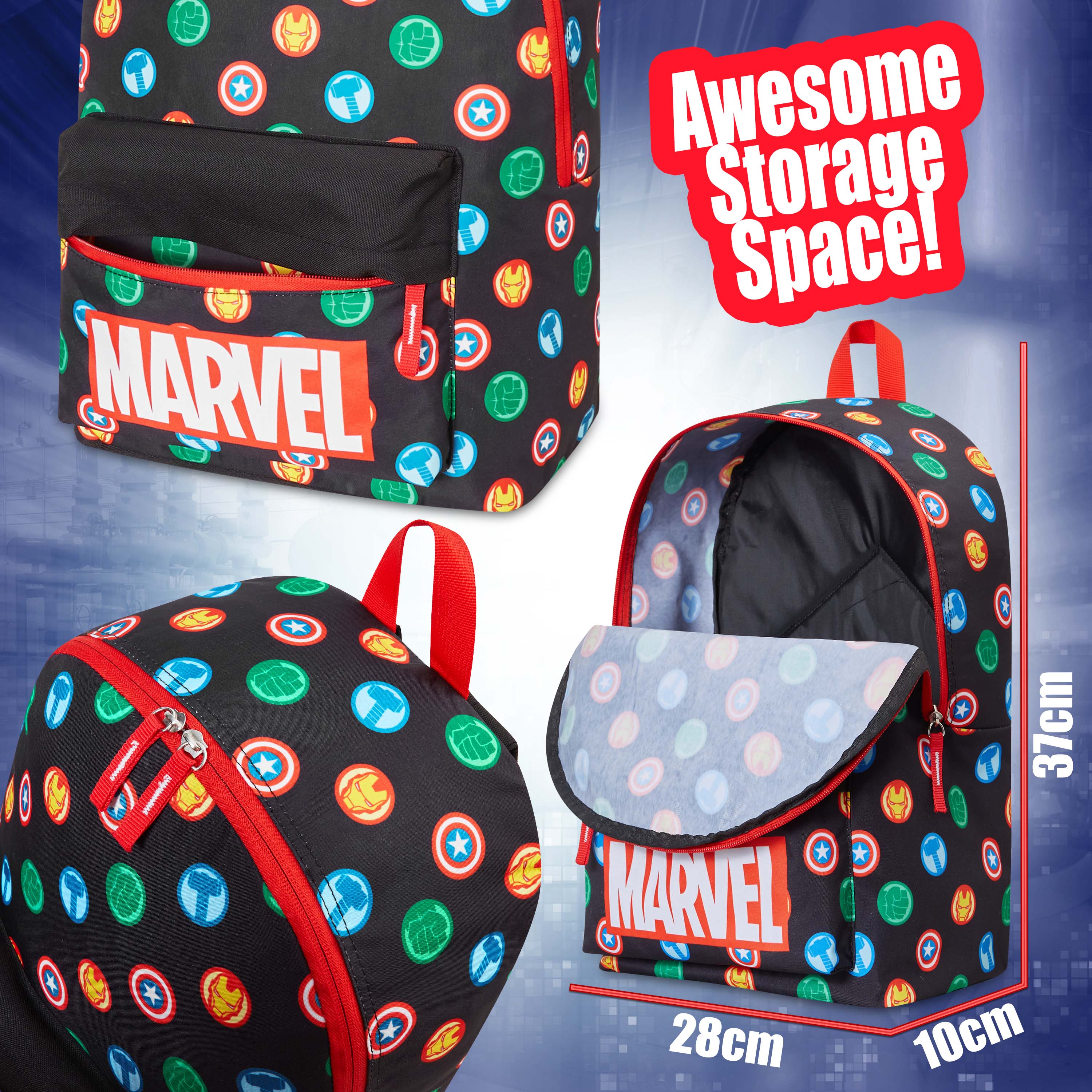 Marvel Boys Backpack Avengers Superhero Boys School Bag - Get Trend
