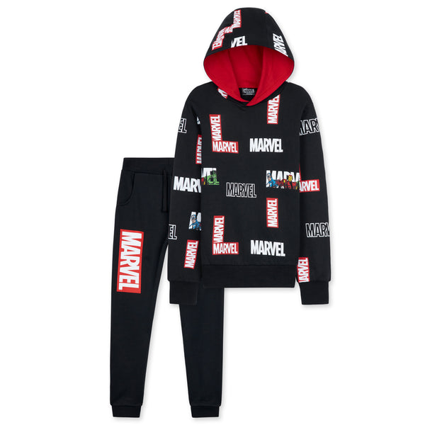 Marvel Boys Tracksuit, Hoodie and Joggers Set for Kids
