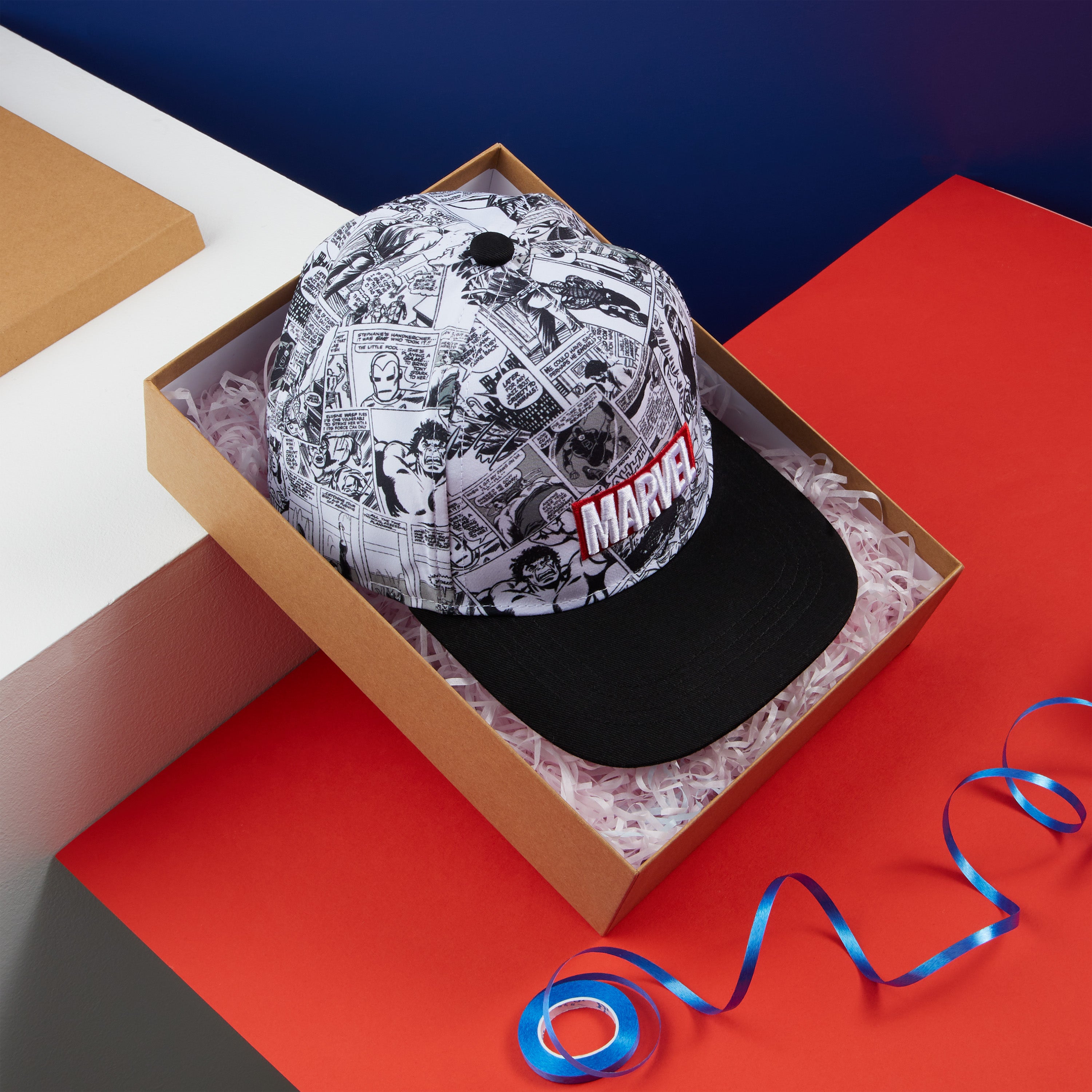 Marvel Baseball Cap for Boys and Teenagers - Black/White - Get Trend