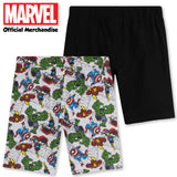 Marvel Avengers Boys Shorts, 2 Pack for Boys Teenagers - Get Trend