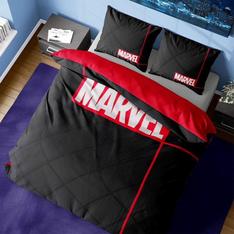 Marvel Kids Bedding Double Duvet Set with Pillow Cases, Reversible (Double) - Get Trend