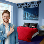 Marvel Kids Bedding Double Duvet Set with Pillow Cases, Reversible (Double) - Get Trend