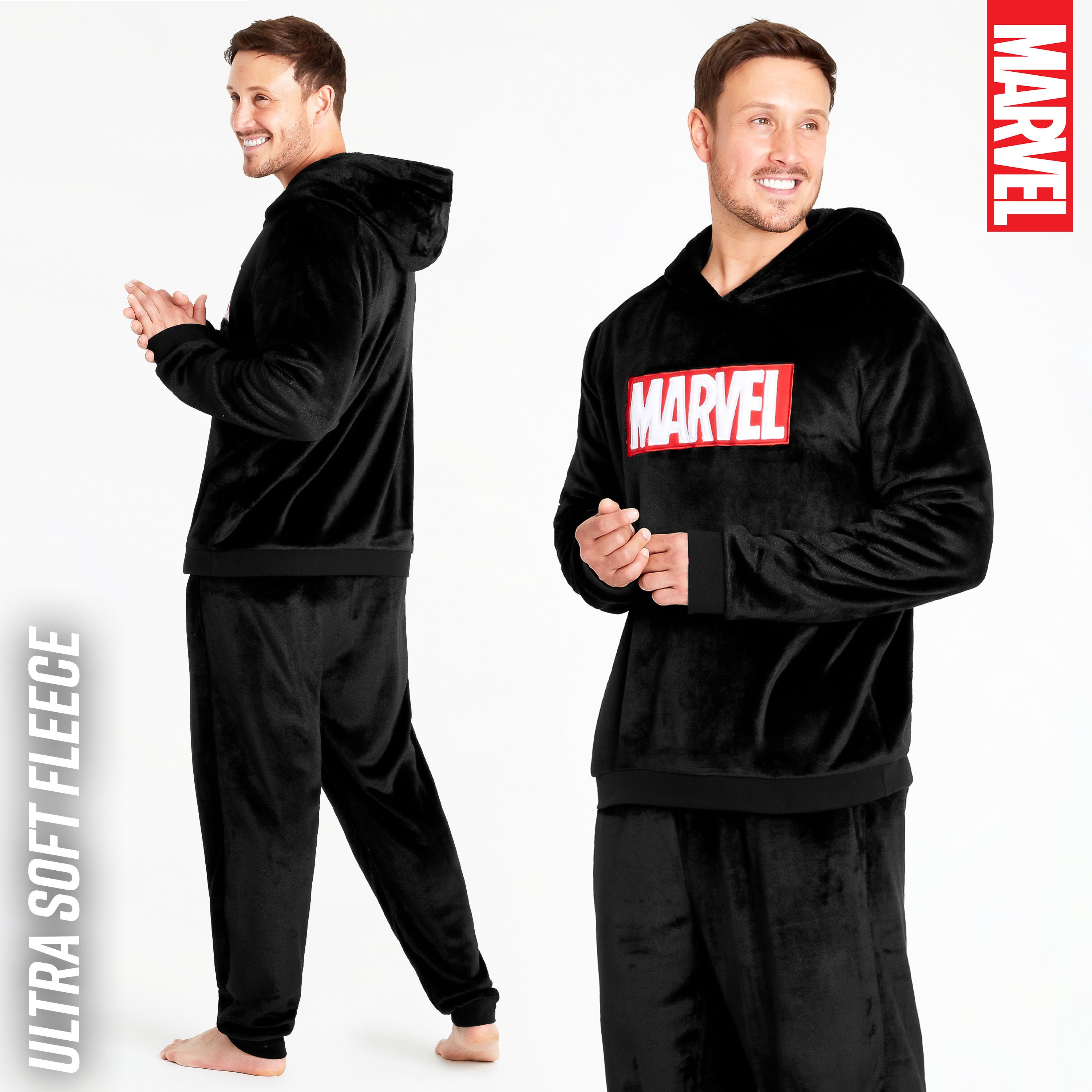 Marvel Mens Pyjamas Set - Long Sleeve Pyjama Set - Get Trend