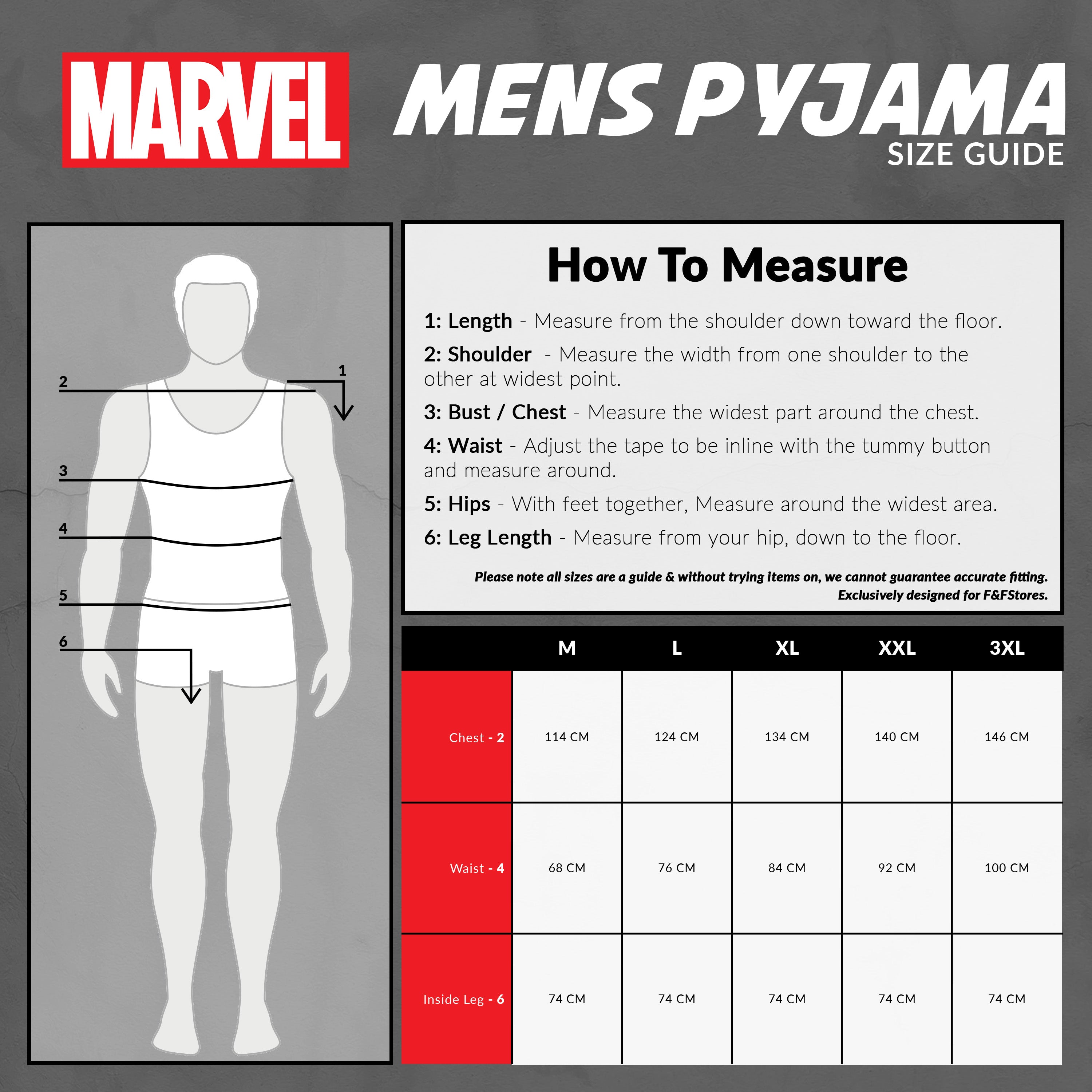 Marvel Mens Pyjamas Set - Long Sleeve Pyjama Set - Get Trend