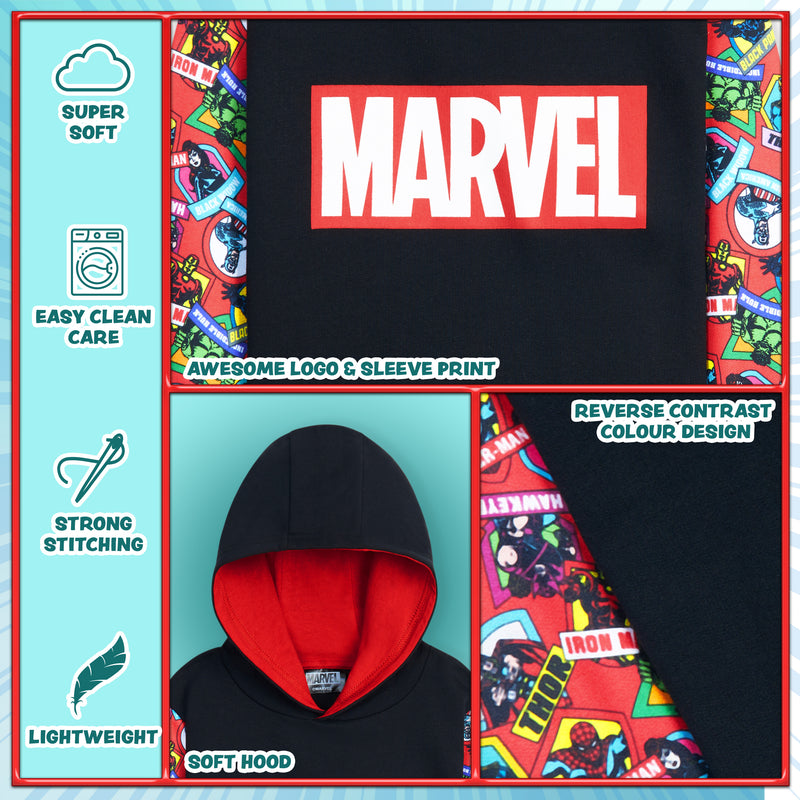 Marvel Avengers Hoodie for Kids and Teens - Superhero Boys' Hoodies - Get Trend