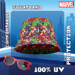 Marvel Bucket Hat and Kids Sunglasses Set for Boys - Get Trend
