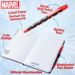 Marvel Spiderman A5 Notebook and Pen Set, 3D Diary Stationery Set Kids Journal for Boys Kids Diaries Spiderman Toys - Get Trend