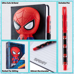 Marvel Spiderman A5 Notebook and Pen Set, 3D Diary Stationery Set Kids Journal for Boys Kids Diaries Spiderman Toys - Get Trend