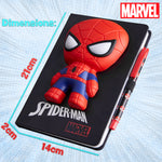 Marvel Spiderman A5 Notebook and Pen Set, 3D Diary Stationery Set Kids Journal for Boys Kids Diaries Spiderman Toys - Get Trend