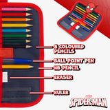 Marvel Boys Pencil Case Spiderman Pencil Cases for Kids with Stationery - Get Trend