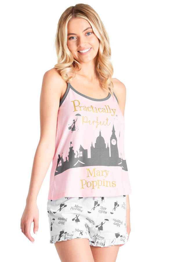 Disney Ladies Pyjamas - Shorts Pyjamas for Women - Mary Poppins - Get Trend