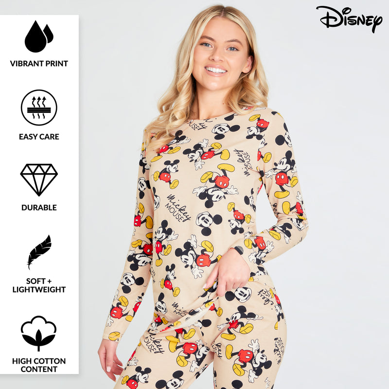 Disney Ladies Pyjamas - Mickey Mouse Pyjamas for Women