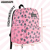 Minecraft School Bag Boys and Girls, Kids Backpack (Pink) - Get Trend