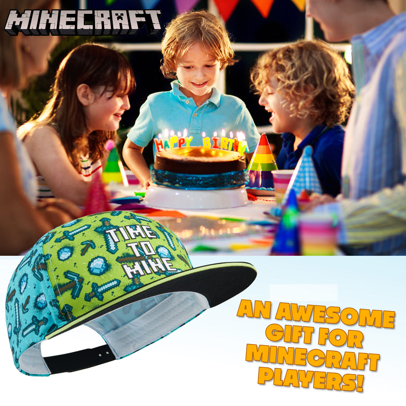 Minecraft Baseball Cap for Boy, Kids Hat Trucker Cap