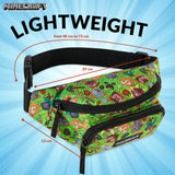 Minecraft Boys Fashion Waist Pack Adjustable Strap - Get Trend