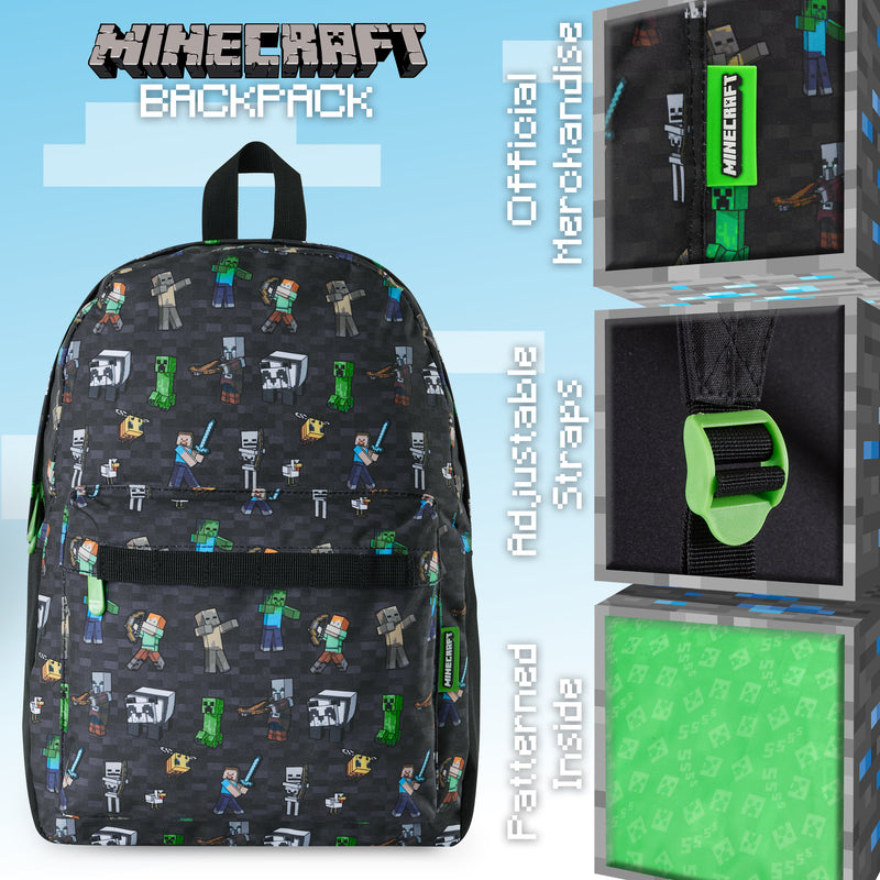 Minecraft Backpack, Kids Backpack, Boys School Bag, Minecraft Gifts - Get Trend