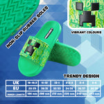 Minecraft Sliders for Boys and Teenagers, Kids Flip Flops - Get Trend