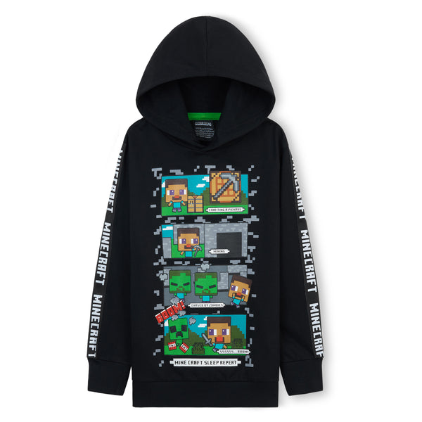 Minecraft Hoodie for Boys - Black, Gifts for Gamers - Get Trend