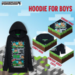 Minecraft Hoodie for Boys - Black, Gifts for Gamers - Get Trend