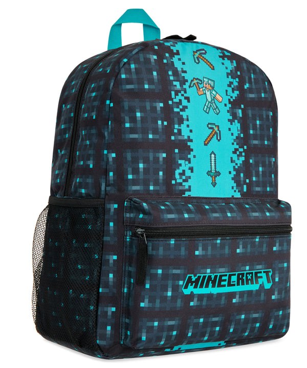Minecraft School Bag Boys and Girls, Kids Backpack (Blue) - Get Trend