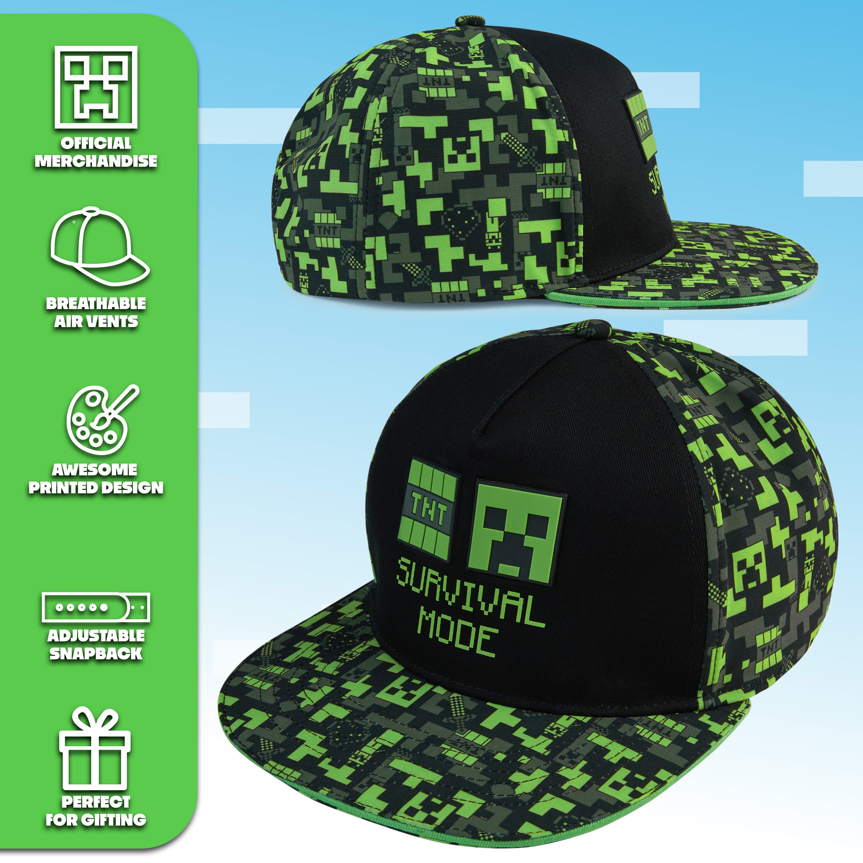 Minecraft Baseball Cap for Boy, Kids Hat Trucker Cap - Get Trend