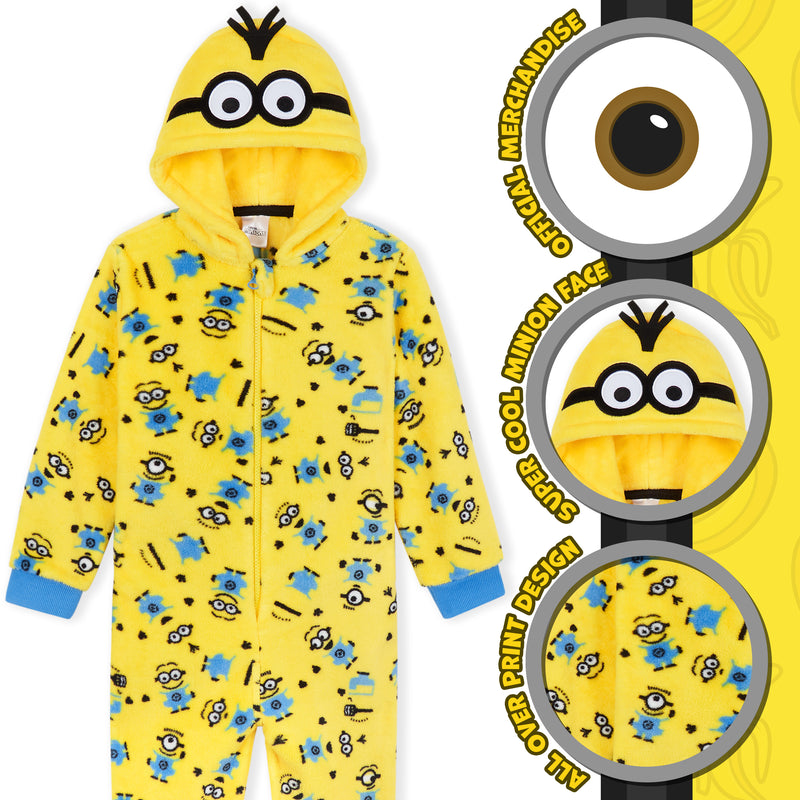 Minions Onesies for Boys - Hooded Onesie for Kids