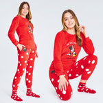 Disney Womens Pyjamas, Fleece Loungewear and Fluffy Minnie Gift Set - Get Trend