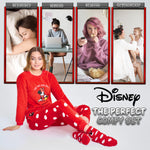 Disney Womens Pyjamas, Fleece Loungewear and Fluffy Minnie Gift Set - Get Trend