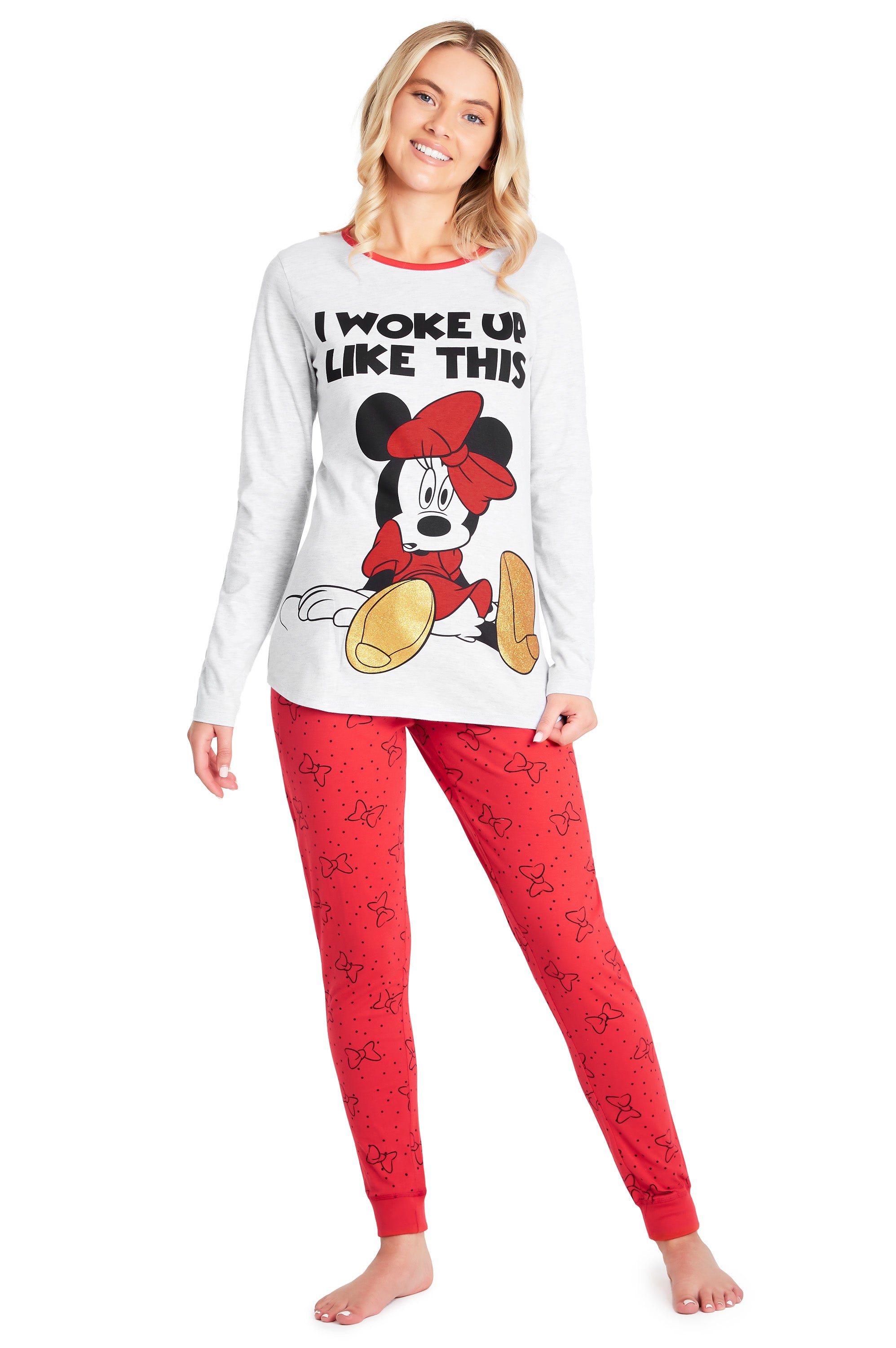 Disney Ladies Pyjamas - Minnie Mouse Pyjamas for Women - Get Trend