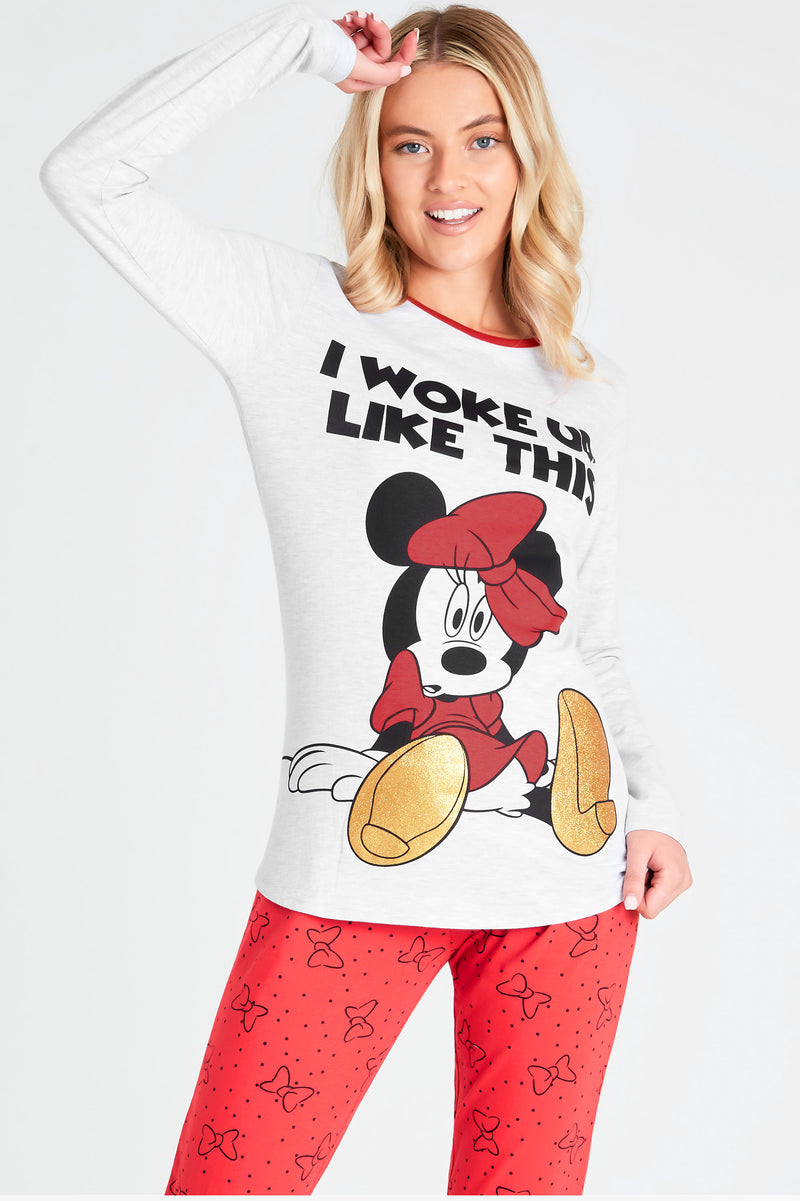 Disney Ladies Pyjamas - Minnie Mouse Pyjamas for Women - Get Trend