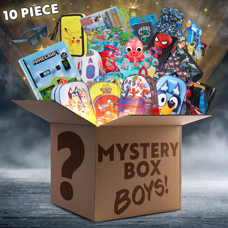 Mystery Box or Bag Sets for Boys - Assorted Branded Items Worth £40+