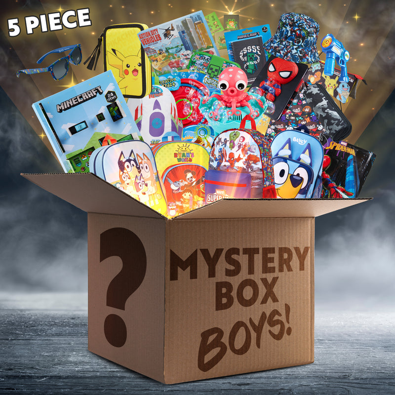 Mystery Box or Bag Sets for Boys - Assorted Branded Items Worth £40+