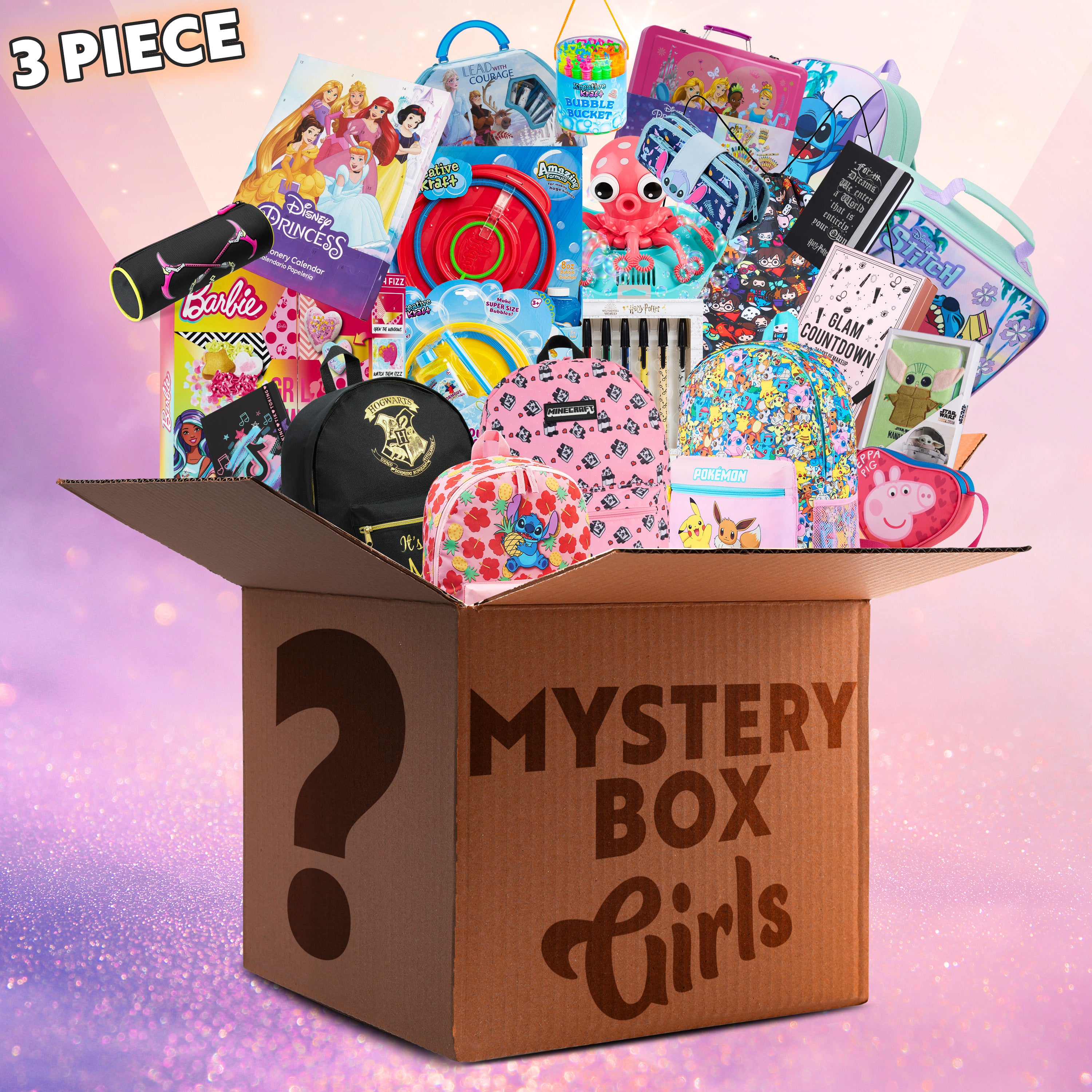 Mystery Box or Bag Sets for Girls -  Assorted Branded Items Worth £40+ - Get Trend