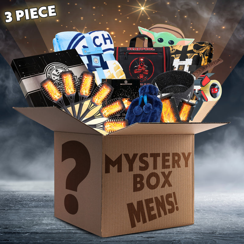 Mystery Box or Bag Sets for Men - Assorted Branded Items Worth £40+ - Get Trend