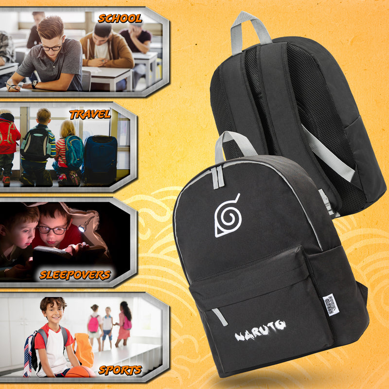 Naruto Backpack - Konoha Leaf Naruto School Bag - Get Trend