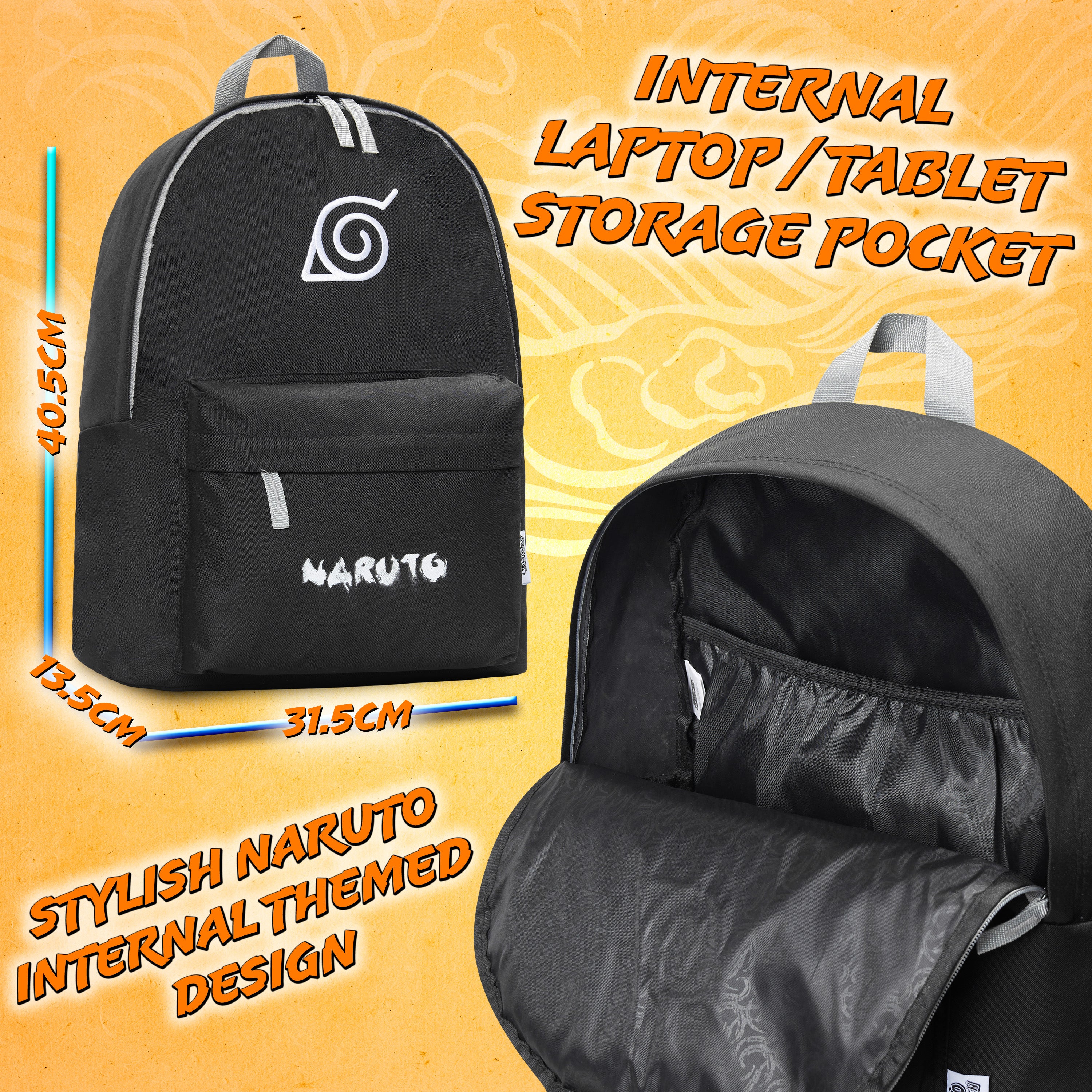 Naruto Backpack - Konoha Leaf Naruto School Bag - Get Trend