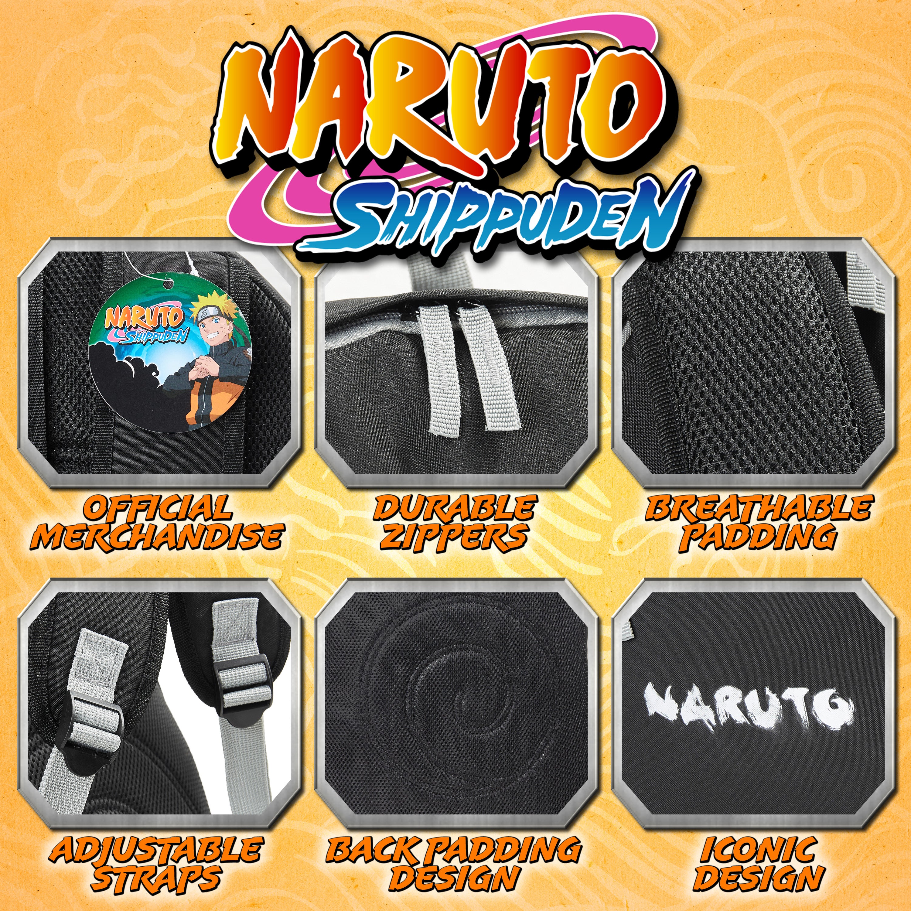 Naruto Backpack - Konoha Leaf Naruto School Bag - Get Trend