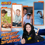 Naruto Oversized Hoodie Blanket for Kids, Anime Hoodie for Boys (Black) - Get Trend
