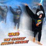 Naruto Oversized Hoodie Blanket for Kids, Anime Hoodie for Boys (Black) - Get Trend