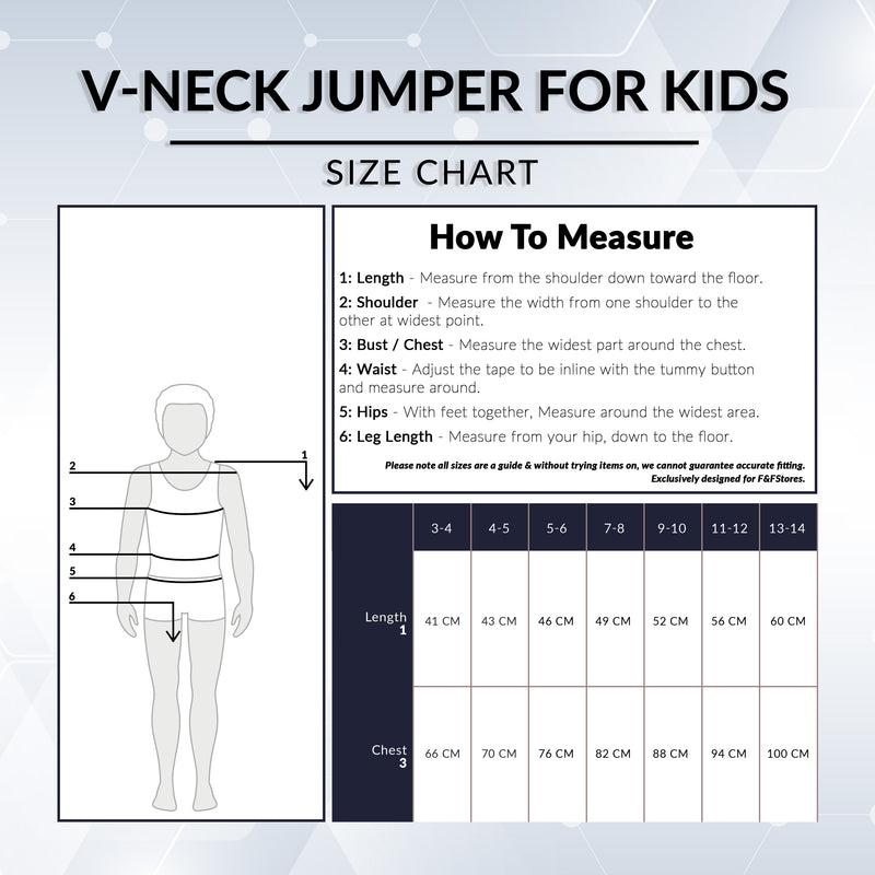 CityComfort V Neck Jumper for Kids, 1 Pack Plain Sweatshirt