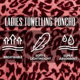 CityComfort Adults Hooded Towel Poncho Hooded Terry Towelling Poncho - Get Trend