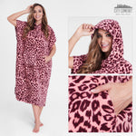 CityComfort Adults Hooded Towel Poncho Hooded Terry Towelling Poncho - Get Trend
